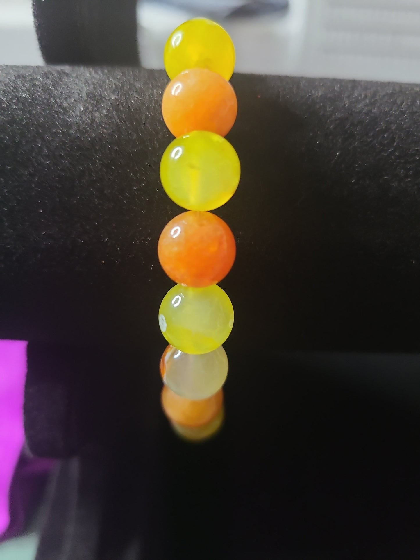 Orange Calcite stone Bracelet