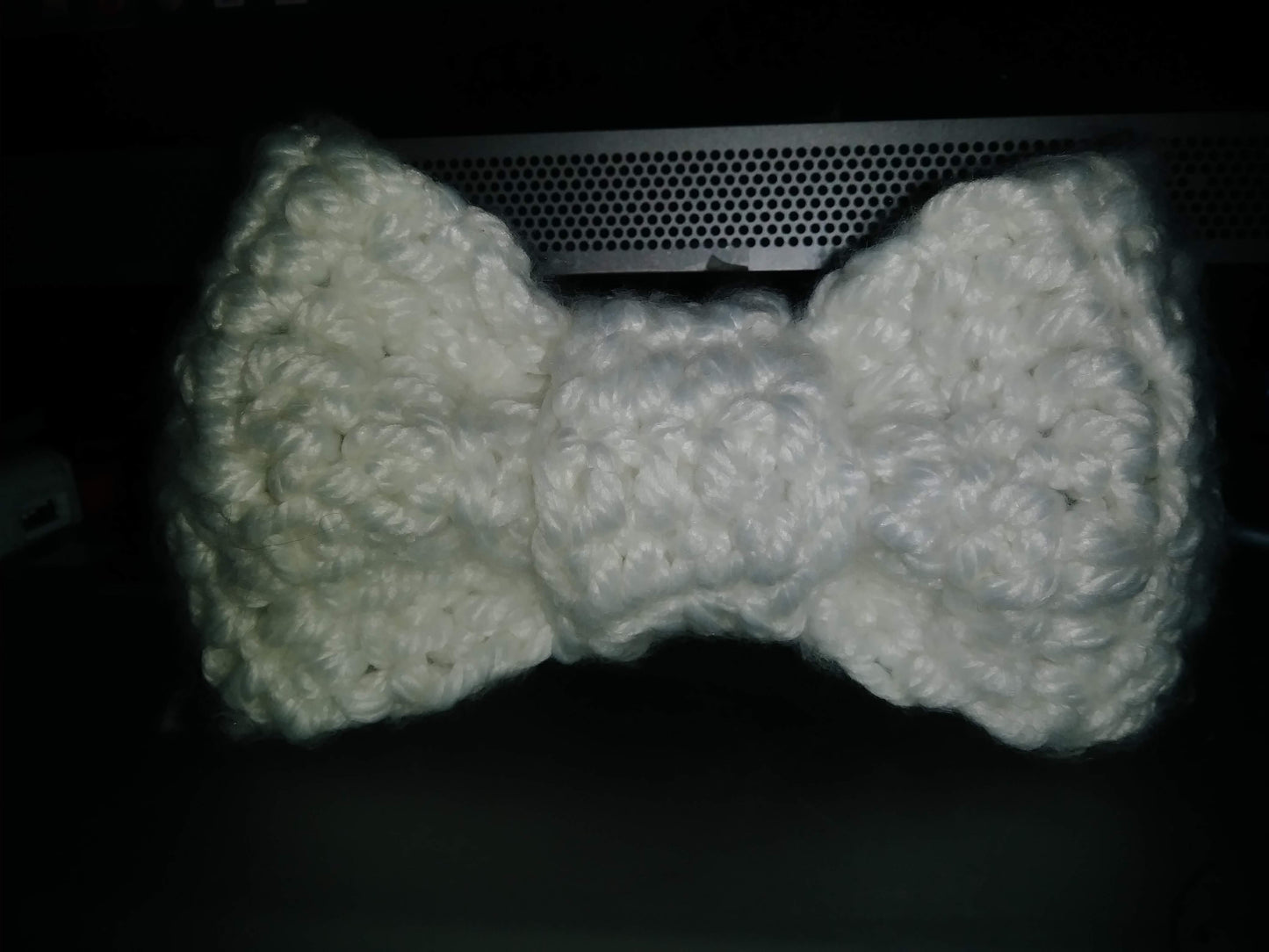 Crochet bow tie