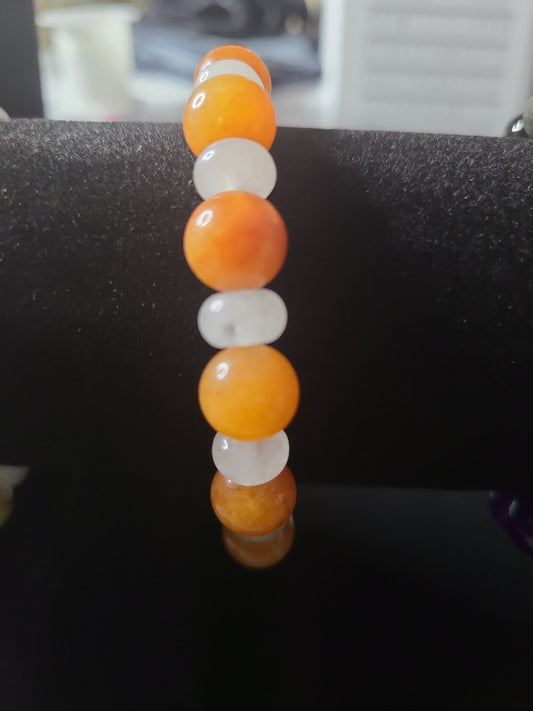 Orange Calcite stone Bracelet