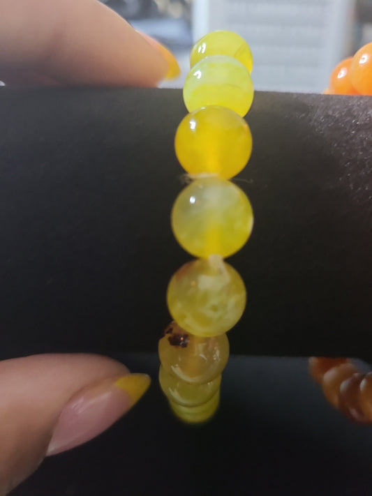 Yellow Calcite stone Bracelet