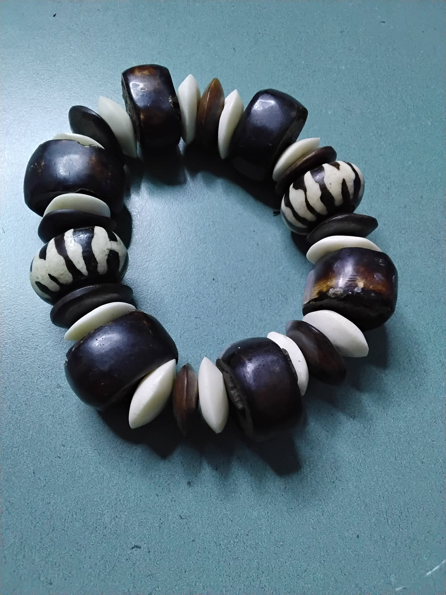 Bone bead bracelets