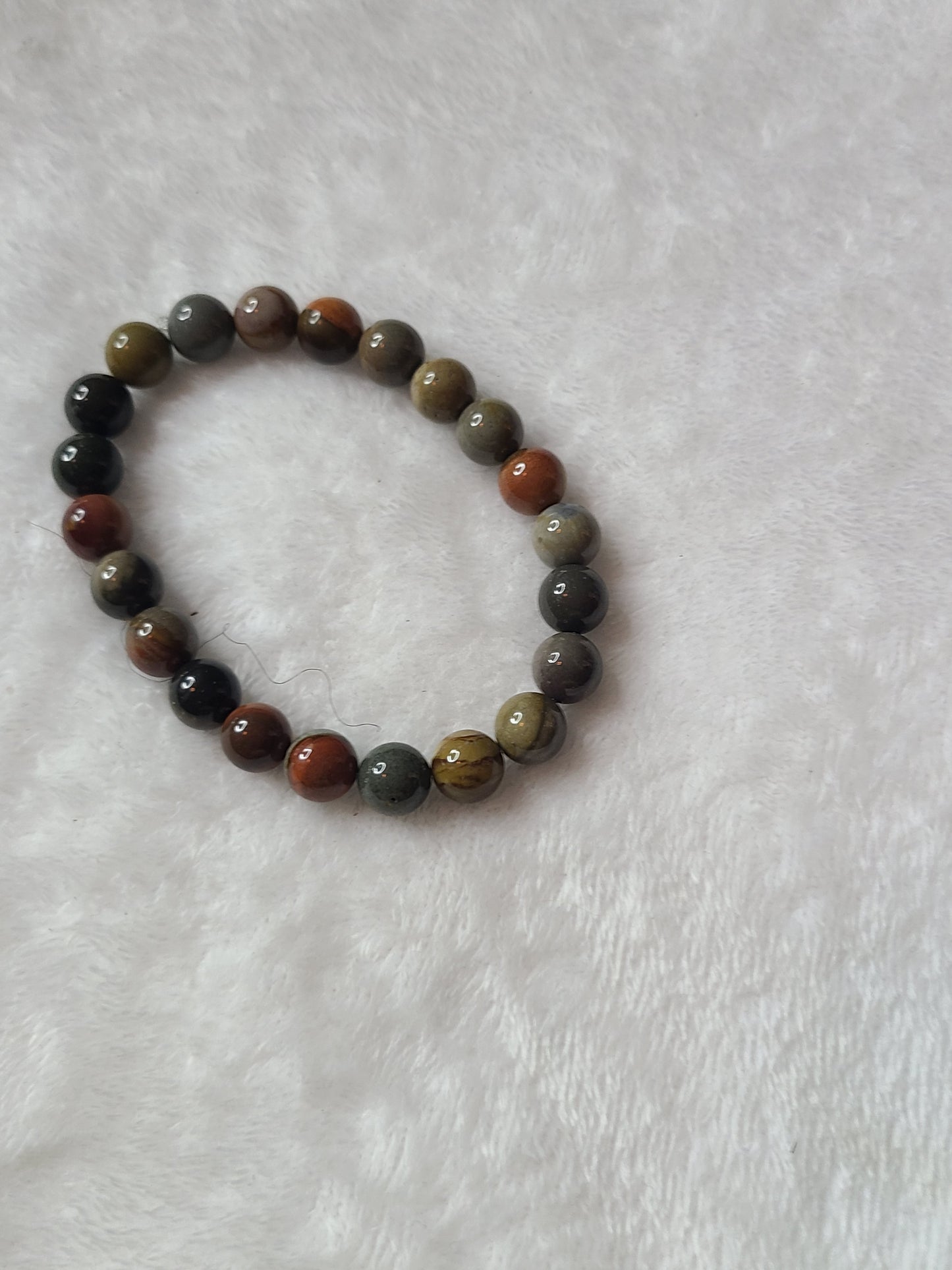 Polychrome Jasper stone bracelet