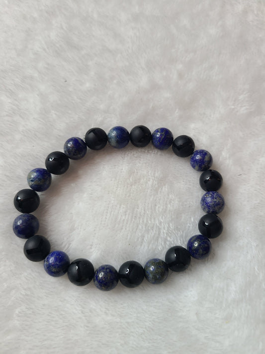 Black and blue Stone bracelet