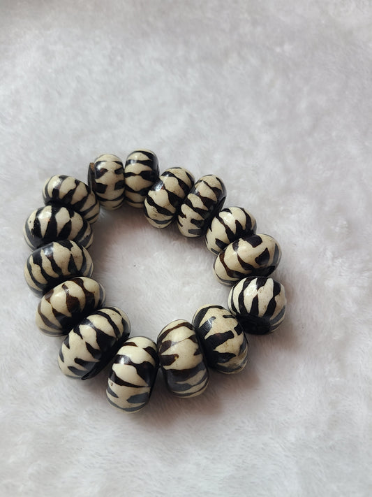 Bone bead bracelets