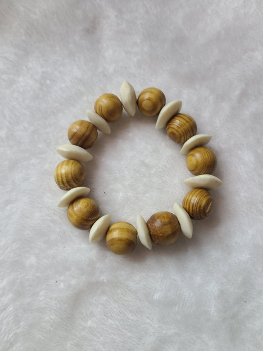 Wood and Bone bracelet